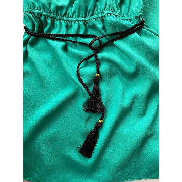 Green One Shoulder Dress - Picture 3 of 8